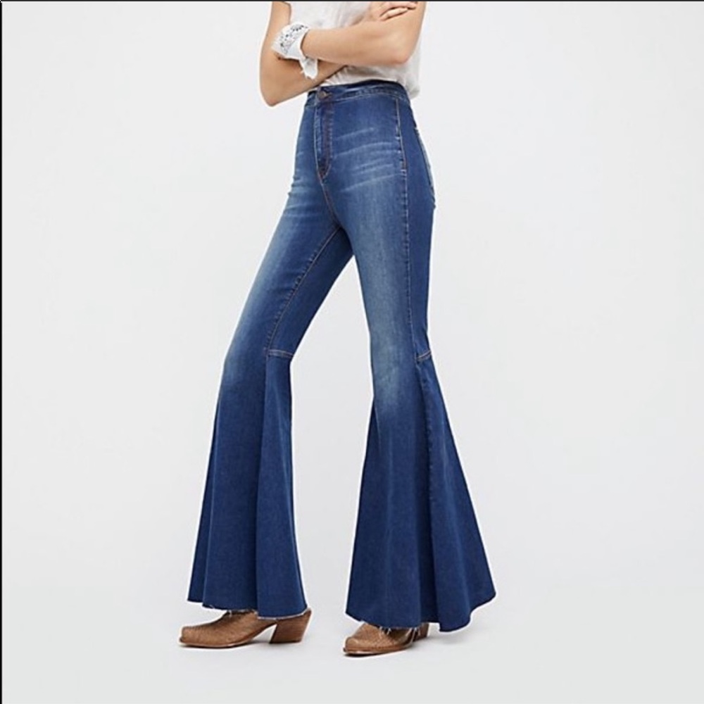 Free People Just Float On Flare Jeans
